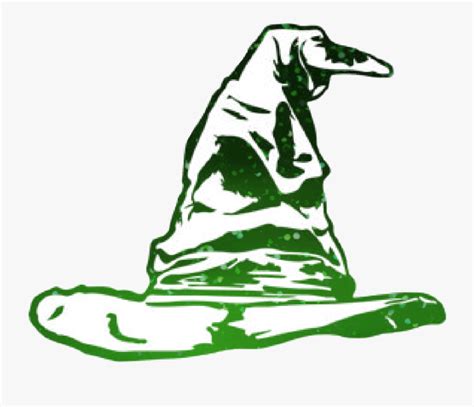 Slytherin Green Sortinghat Sort Drawing Harry Potter Sorting Hat