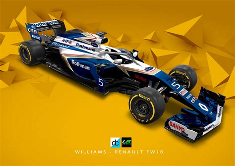 F1 Re Imagined 2018 Williams Fw18 Concept Livery On Behance