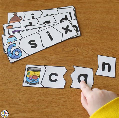 Cvc Word Puzzles Cvc Word Activity For Beginning Readers