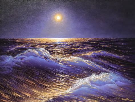 Gold Seascapeoil On Canvasme2022 Art