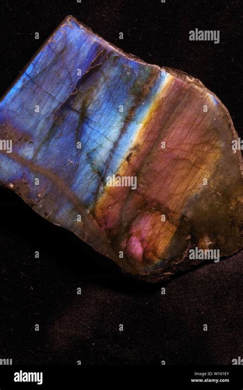 Labradorite Geological Sample Macro Abstract Close Up Photo