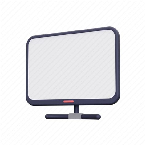 Monitor Screen Display Lcd Computer Pc Tv 3d Illustration