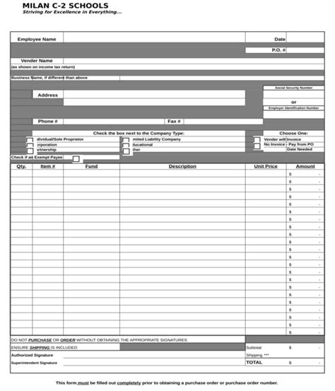 Free Purchase Requisition Template Excel Tutoreorg Master Of Documents