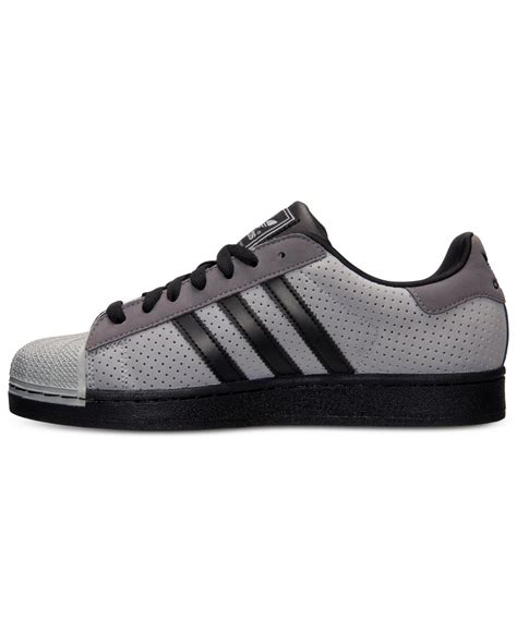 Adidas Mens Superstar 2 Casual Sneakers From Finish Line In Gray For