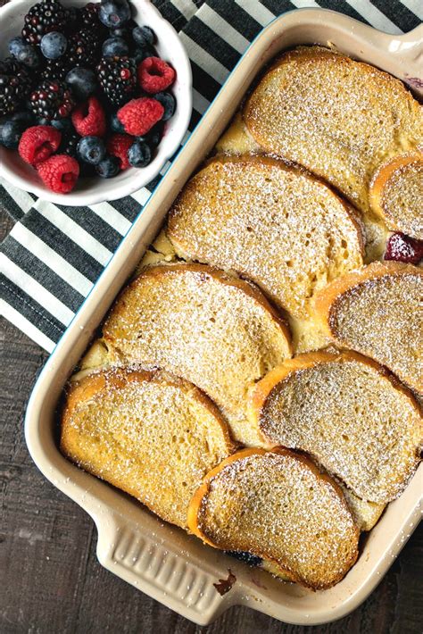 In the morning, take the french toast casserole out of the oven 30 minutes before baking. Berries & Cream Stuffed French Toast Casserole - CPA ...