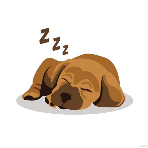 Cartoon Dog Sleeping