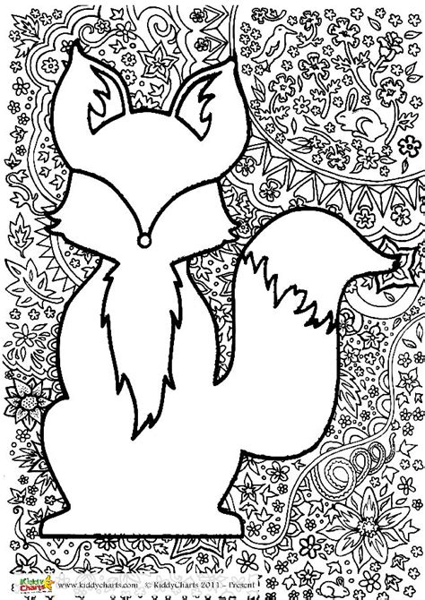 Woodland Creatures Adult And Kids Colouring