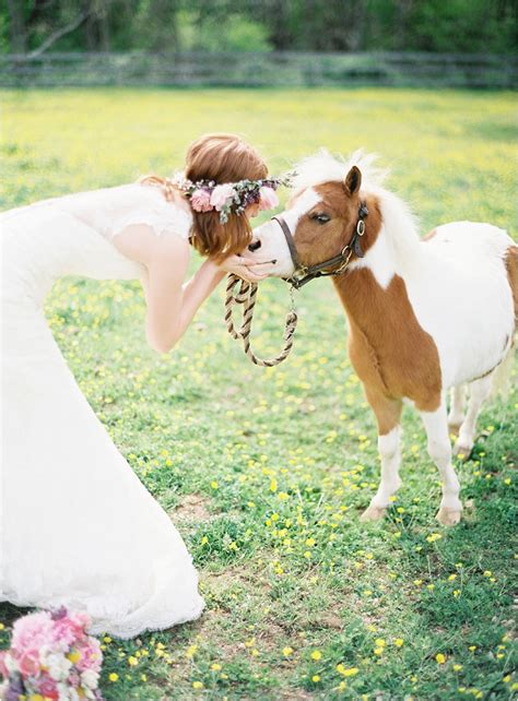 Anthropologie Mini Horses Styled Wedding Shoot