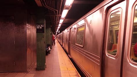 Mta New York City Subway Astoria Ditmars R46 N Train Lexington Avenue 59 Street Youtube
