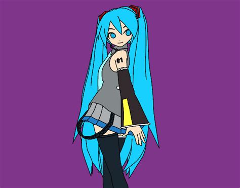 Colored Page Hatsune Miku Vocaloid Painted By User Not Registered