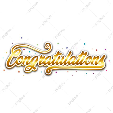 Congratulations Letter Vector Hd Png Images Gold Congratulations