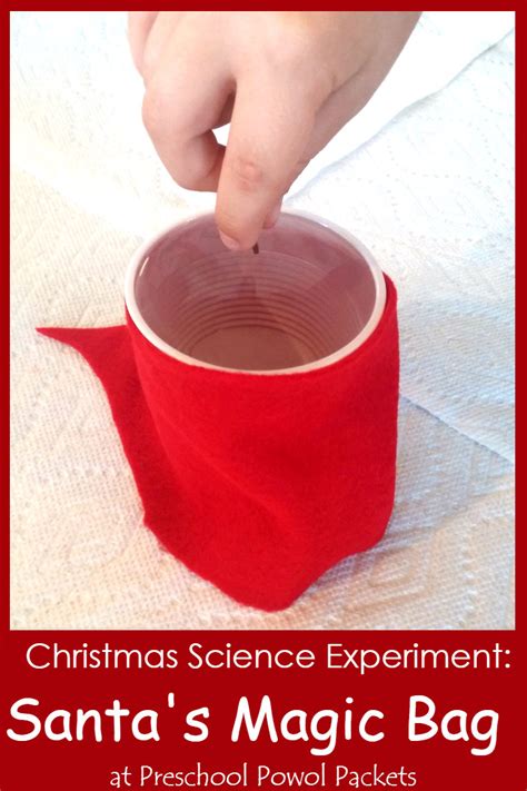 Christmas Science Experiment Santas Bag Preschool Powol Packets