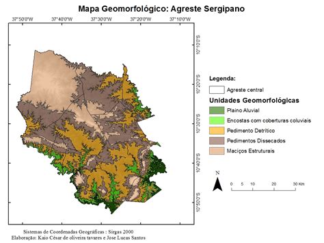 11º Sinageo Mapeamento GeomorfolÓgico Preliminar Da Área Do Agreste
