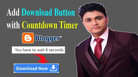 How To Add Download Button With Countdown Timer In Blogger