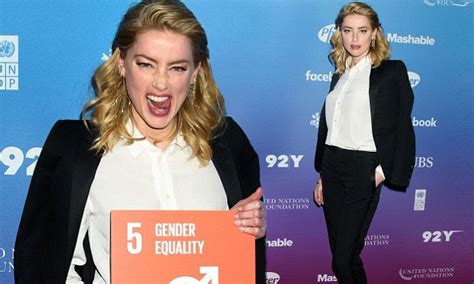 Amber Heard Oozes Elegance In Suit At Social Good Summit During Un