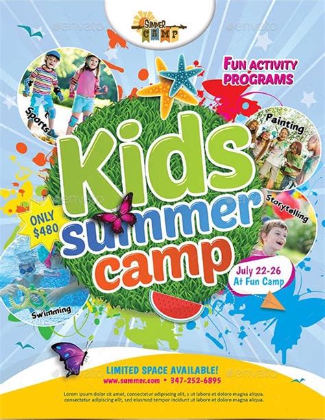 10 Beautiful Summer Camp Flyer Templates