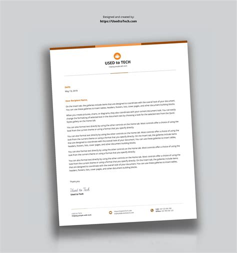 How To Create A Letterhead Template In Microsoft Word Printable Online