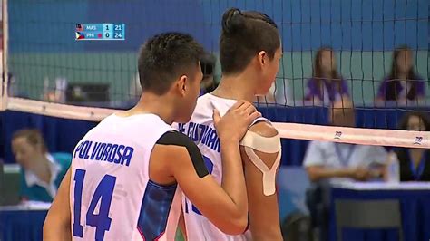 Philippines Men S Volleyball Won The 2nd Set On A Scoring Error In Sea Games 2015 Youtube