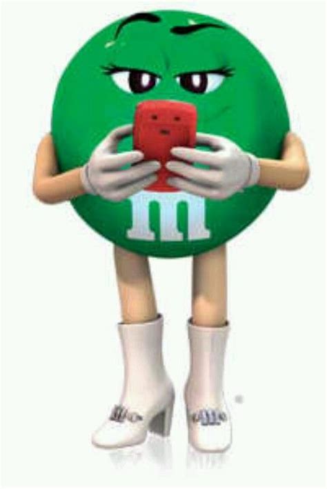 Pin By Lori Smith On I Love My Mandms Green Characters M M Candy Mandm