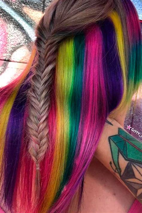 Mesmerizing Hidden Rainbow Hair