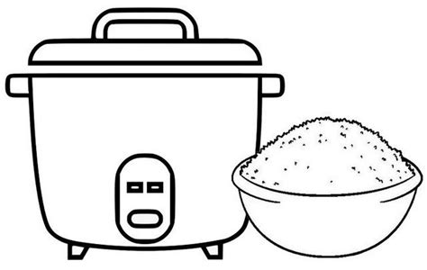 Five Fun Rice Coloring Pages for Kids | Coloring pages for kids, Food