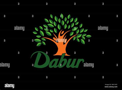 Dabur Logo Black Background Stock Photo Alamy
