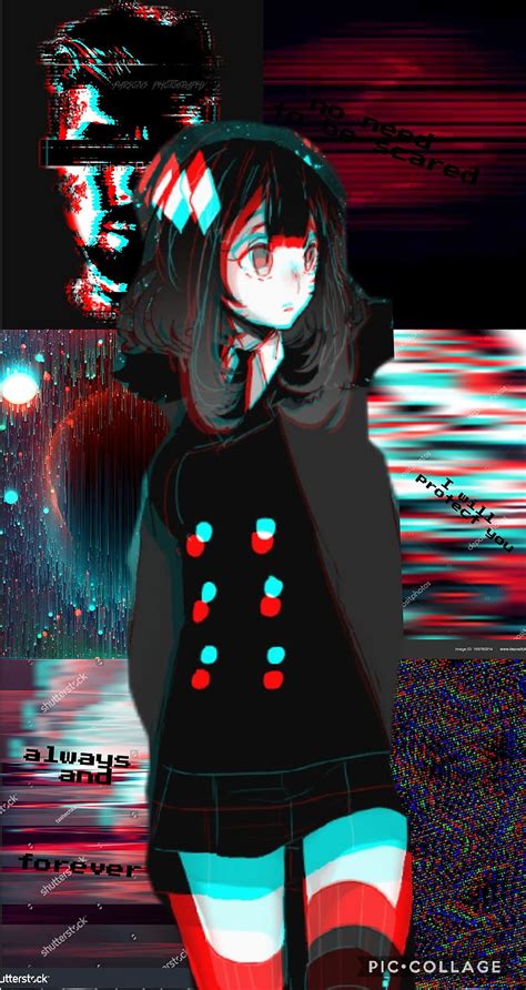 1080p Free Download Glitch Anime Girl Aesthetic Glitch Aesthetic
