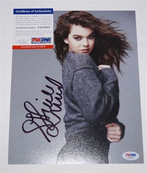 Hailee Steinfeld Signed Autographed 8x10 Photo Pitch Perfect Psa Dna 1809850067