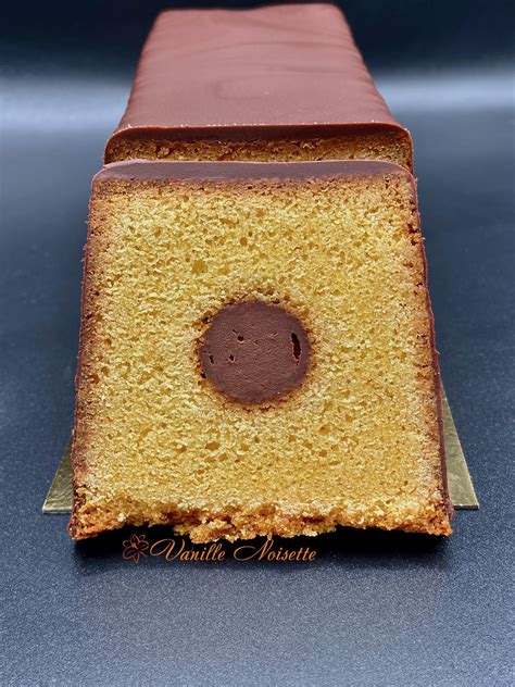 Vanille Noisette Cake Vanille Insert Ganache Chocolat