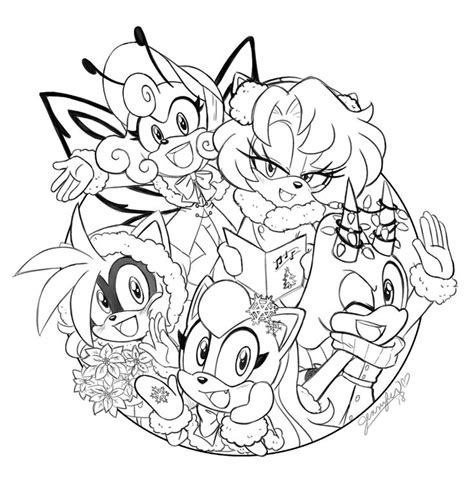 Cream The Rabbit Coloring Pages