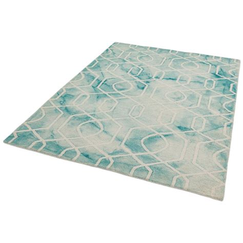 fresco rugs in aqua buy online from the rug seller uk