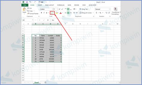 Mudah Cara Membuat Garis Pembatas Tabel Dalam Microsoft Excel Sexiz Pix
