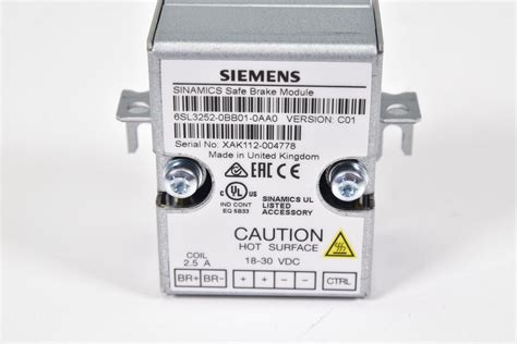 Preview Siemens 6sl3252 0bb01 0aa0 Sinamics Bremsrelais 25a Neuwertig