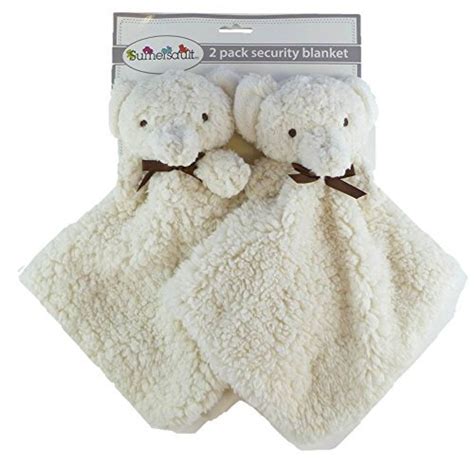 2 Pack Plush Animal Security Blankets Ivory Elephants Buy Online In