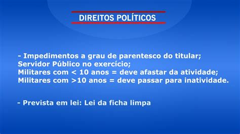 Direitos Políticos Positivos E Negativos