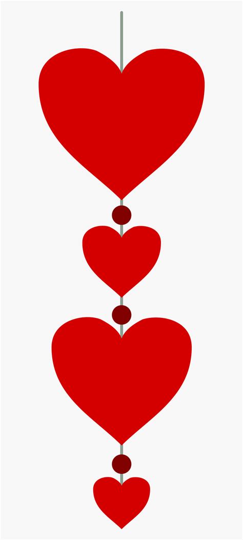 Hearts In A Vertical Line Png Image Vertical Line Of Hearts Free