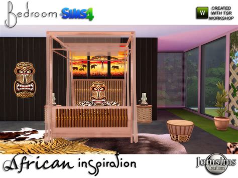 The Sims Resource African Inspiration Bedroom
