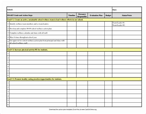 10 Project Outline Template Excel Excel Templates