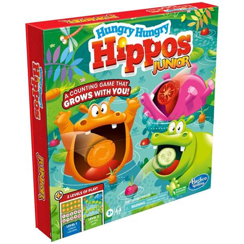 Hungry Hungry Hippos Junior Board Game Preschool Games Kids Board