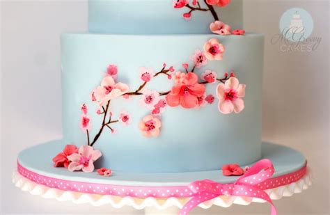 Making A Panda And Cherry Blossom Cake Picture Tutorial Cakeheads