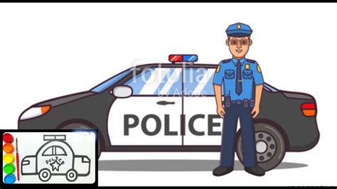 سيارات شرطة للتلوين تلوين سيارات