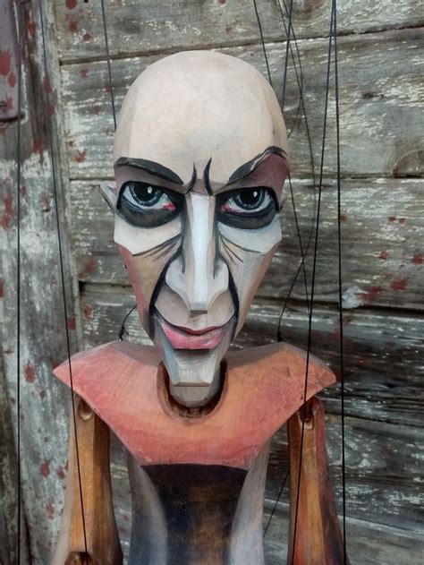 Original Wood Theatrical Czech Art Marionette Puppet Etsy In 2021