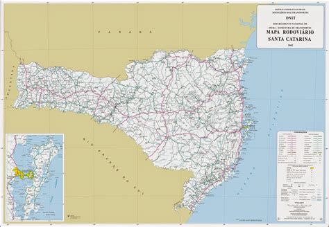 Mapas Geográficos de Santa Catarina
