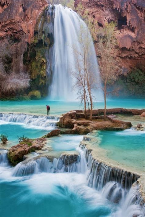 Havasu Canyon And The Grand Canyon In The Spring Beautiful Waterfalls