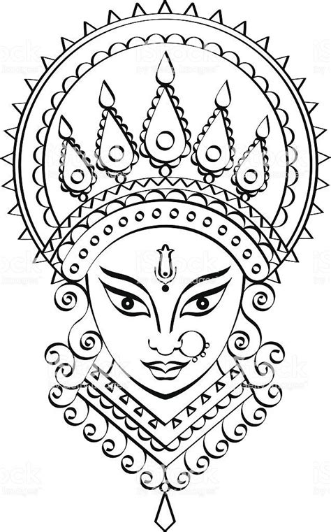 Goddess Durga Kali Mandala Art Lesson Durga Painting Goddess Art Hot