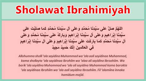 Bacaan Sholawat Ibrahimiyah Arab Latin Dan Terjemahannya Fiqih Muslim