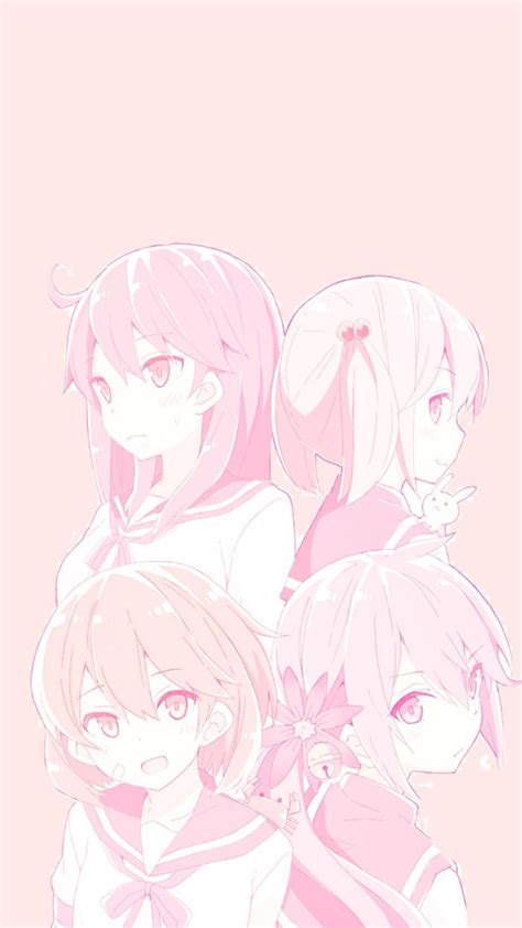 Kawaii Cute Wallpaper Ipad Wallpaper Watercolor Pink Wallpaper Anime
