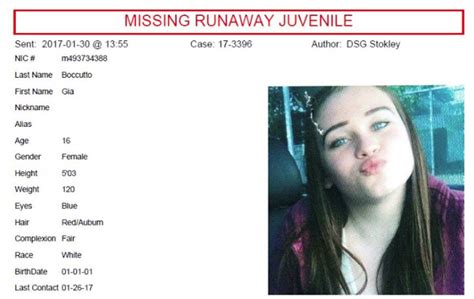 Missing Runaway Juvenile Found Safely Returned Home The Sun Newspapers