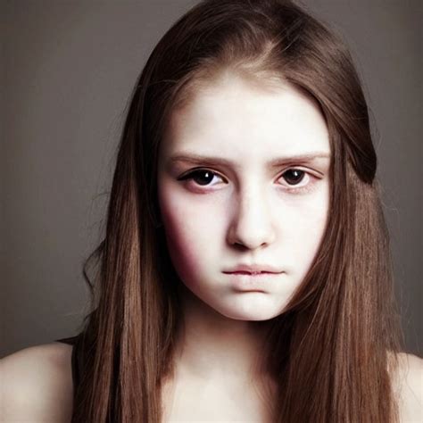 create a portrait of a 22 year old girl with an enigmatic expres arthub ai