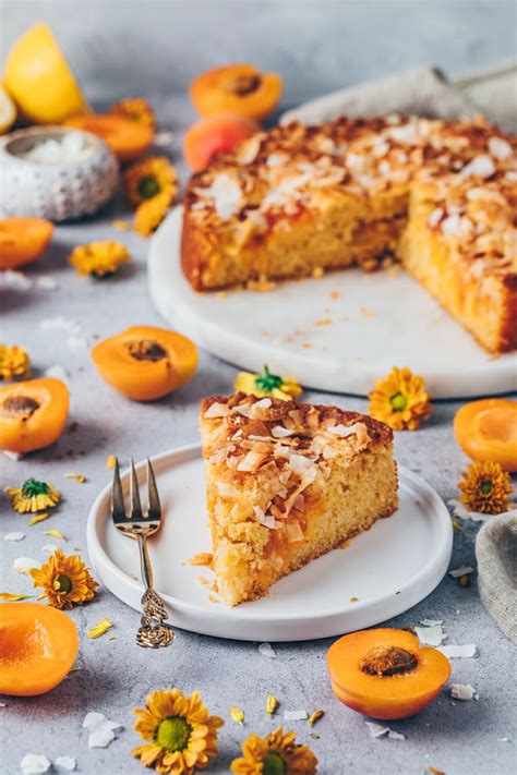 Apricot Cake With Coconut Easy Recipe Vegan Cake Recipes Cake Mix